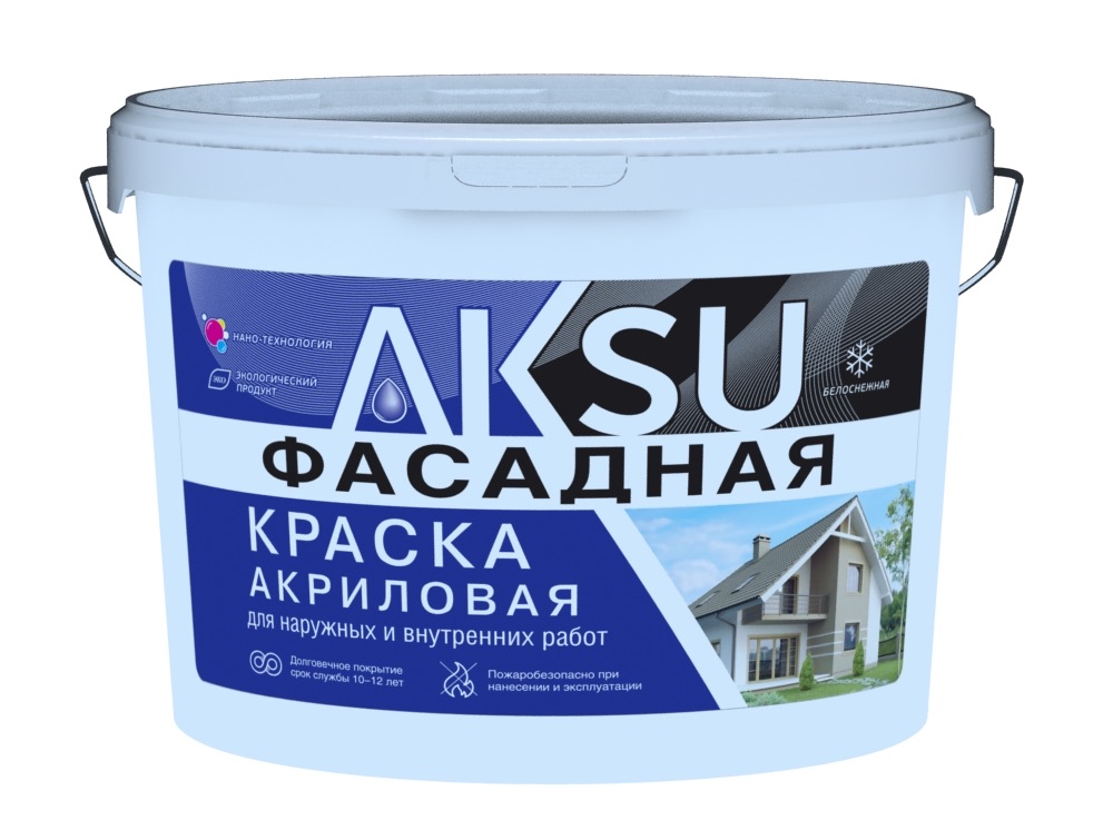 Краска фасадная AKSU