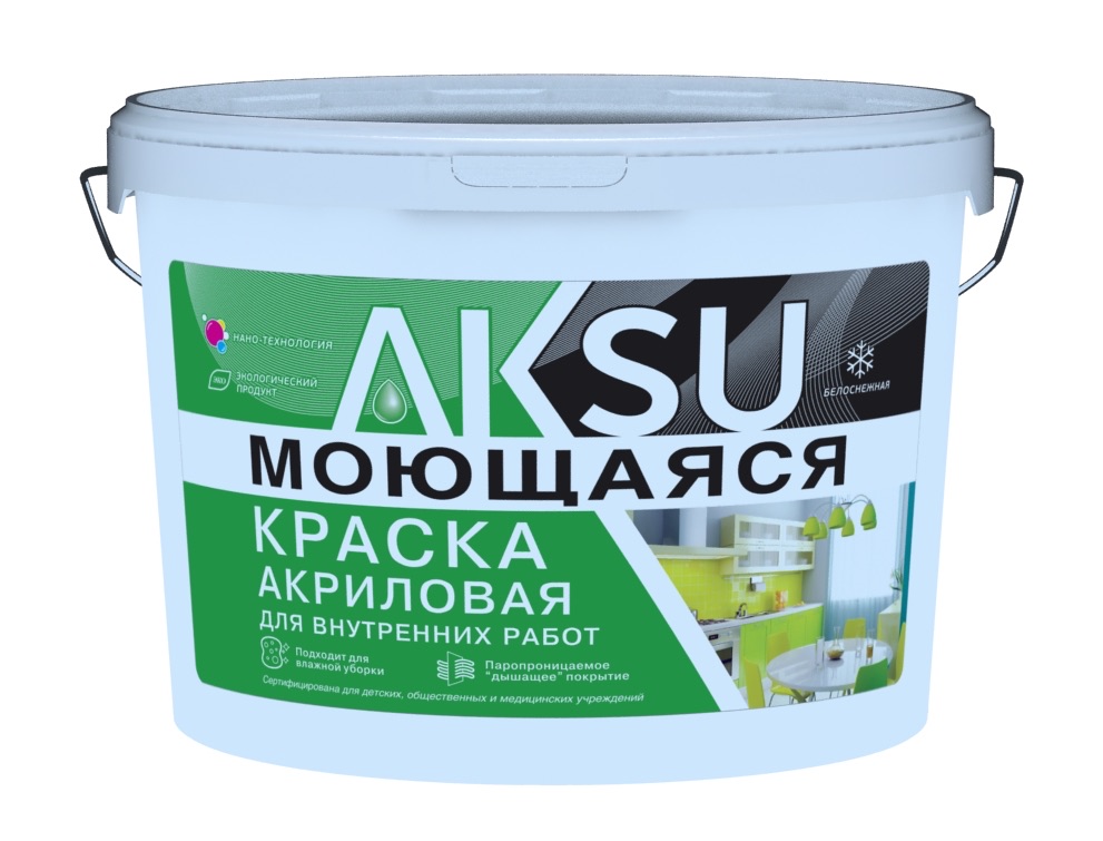 Краска моющаяся AKSU