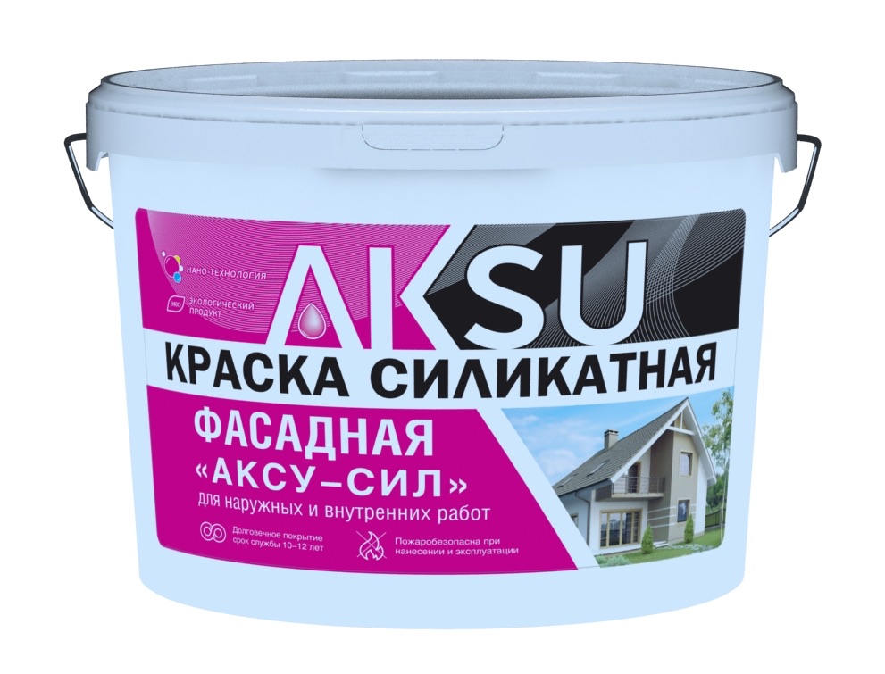 Краска силикатная AKSU