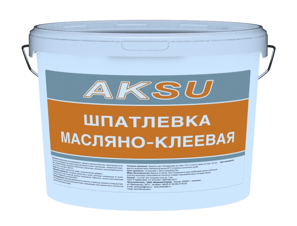 Шпатлевка масляно-клеевая AKSU